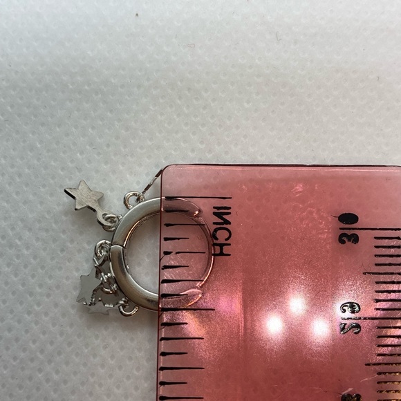 Sterling Silver 925 Star Earrings - Picture 9 of 9